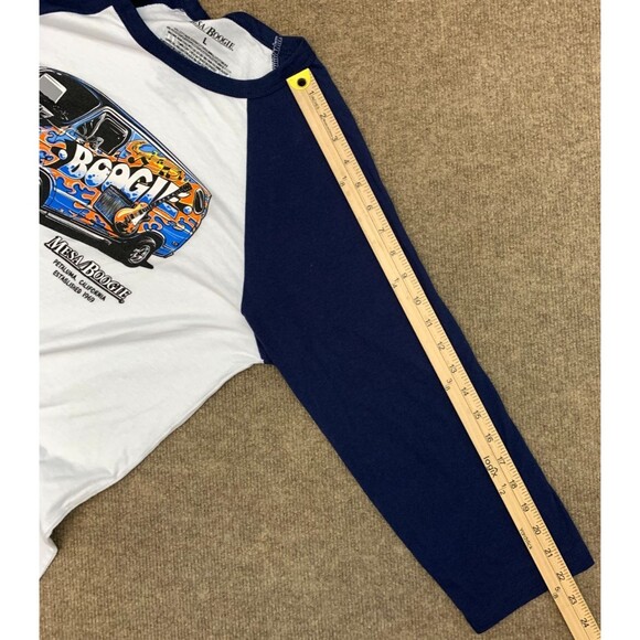 Mesa Boogie Shirt Mens L Retro 70s Van Graphic 3/4 Raglan Sleeve Baseball Tee - Picture 6 of 8